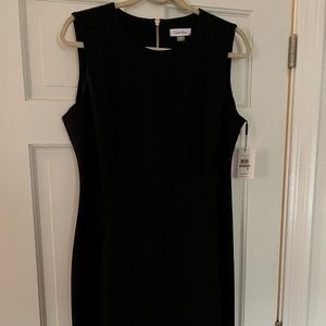 CK sleeveless black dress, size 12